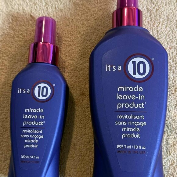 2 Bottles Brand New "It's a 10 Miracle Leave-In Hair Product" - Picture 1 of 6